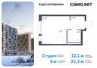 1-к квартира, 22 м², 13/17 эт.