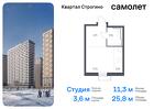 1-к квартира, 25 м², 17/24 эт.