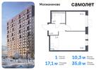 1-к квартира, 35 м², 2/5 эт.