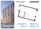 1-к квартира, 22 м², 2/13 эт.