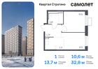 1-к квартира, 32 м², 11/24 эт.