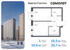 1-к квартира, 32 м², 18/24 эт.