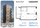 1-к квартира, 53 м², 2/24 эт.