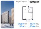 1-к квартира, 25 м², 15/24 эт.