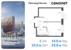 1-к квартира, 33 м², 3/12 эт.