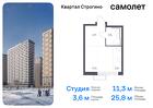 1-к квартира, 25 м², 2/24 эт.