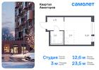 1-к квартира, 23 м², 16/17 эт.