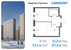 1-к квартира, 37 м², 18/24 эт.