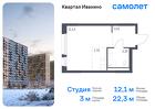 1-к квартира, 22 м², 13/17 эт.