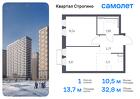 1-к квартира, 32 м², 19/24 эт.