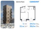 1-к квартира, 36 м², 16/25 эт.