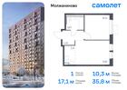 1-к квартира, 35 м², 2/5 эт.