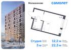 1-к квартира, 22 м², 2/13 эт.