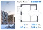 1-к квартира, 36 м², 5/17 эт.