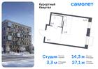 1-к квартира, 27 м², 5/7 эт.