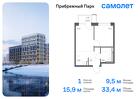 1-к квартира, 33 м², 4/12 эт.