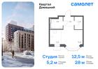 1-к квартира, 27 м², 2/13 эт.