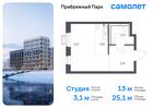 1-к квартира, 25 м², 5/17 эт.