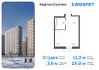 1-к квартира, 25 м², 23/24 эт.