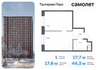 1-к квартира, 44 м², 10/23 эт.