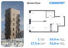 1-к квартира, 51 м², 20/24 эт.