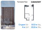 1-к квартира, 22 м², 3/23 эт.