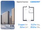 1-к квартира, 25 м², 14/24 эт.