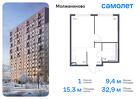 1-к квартира, 32 м², 7/16 эт.