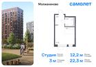 1-к квартира, 22 м², 13/14 эт.