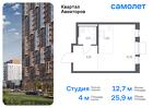 1-к квартира, 25 м², 2/12 эт.