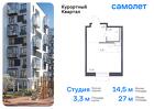 1-к квартира, 27 м², 3/7 эт.