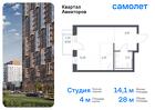 1-к квартира, 27 м², 15/17 эт.