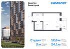 1-к квартира, 24 м², 5/17 эт.