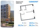 1-к квартира, 38 м², 2/9 эт.