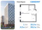 1-к квартира, 38 м², 3/17 эт.