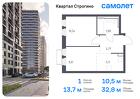 1-к квартира, 32 м², 23/24 эт.