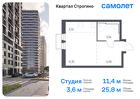 1-к квартира, 25 м², 19/24 эт.