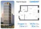 1-к квартира, 30 м², 3/24 эт.