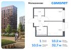 1-к квартира, 32 м², 12/13 эт.