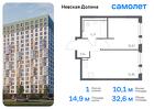 1-к квартира, 32 м², 5/12 эт.