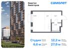 1-к квартира, 27 м², 19/24 эт.