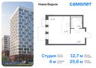 1-к квартира, 25 м², 9/12 эт.