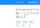 2-к квартира, 59 м², 8/12 эт.