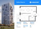 1-к квартира, 34 м², 8/12 эт.