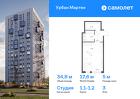 1-к квартира, 34 м², 3/17 эт.