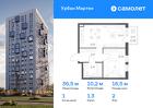 1-к квартира, 36 м², 2/12 эт.