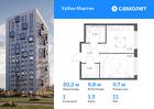 1-к квартира, 30 м², 11/12 эт.