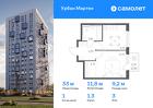 1-к квартира, 32 м², 3/12 эт.