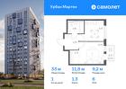 1-к квартира, 32 м², 6/12 эт.