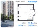 1-к квартира, 33 м², 15/17 эт.